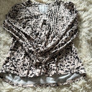 Micoson Floral Long Sleeve Top, size M.